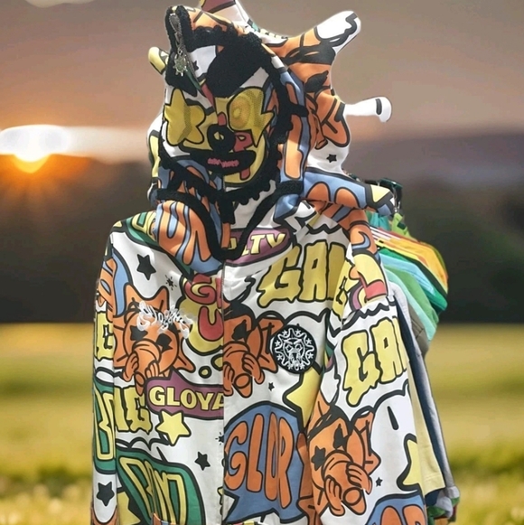 Glow Gang Multicolor Graphic Jacket XL